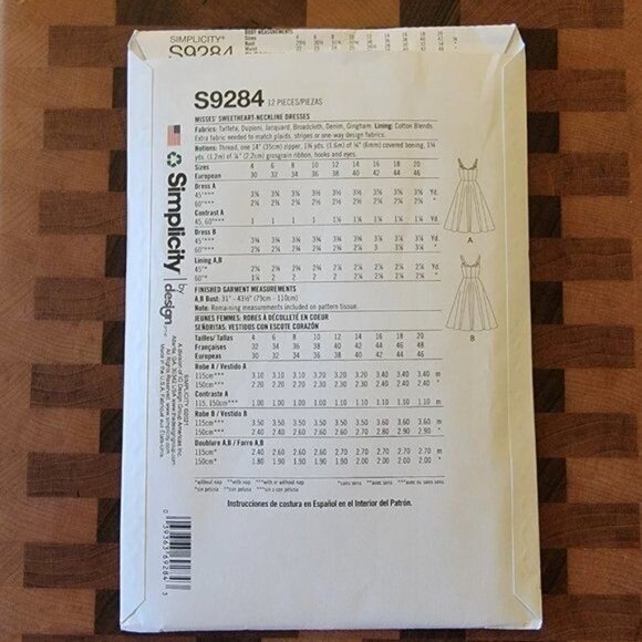 Simplicity 9284 - Patterns by Gertie - Uncut - Sizes 12-20 - Picture 2 of 4